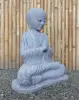  Product image 6 of the product “Lokesh - Seated Monk no hair, 60 cm H | cast stone ”